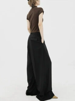 Wide Leg Criss-Cross Pleated Palazzo Trousers 37 Wide Leg Criss-Cross Pleated Palazzo Trousers -Modern Wear Shop bb4ca0f1c0bd89cc0bdb8114322e4b38