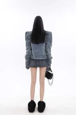 Belted Denim Micro-Mini Skirt -Modern Wear Shop bb5eb0066ccfdaa75dc91f47e2b516e2