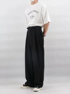 Wide Leg Pleated Trousers With Buckle Detail 24 Wide Leg Pleated Trousers With Buckle Detail -Modern Wear Shop bcf991481ffe785c4b05a20a8a83ed4f 740907a9 db8b 4949 b133 0f26e36247cc