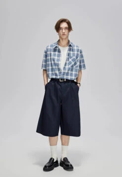 Elastic Waist Wide Leg Pleated Longline Bermuda Shorts 19 Elastic Waist Wide Leg Pleated Longline Bermuda Shorts -Modern Wear Shop bf43ae932e22fe02758ee64bbbc404b8