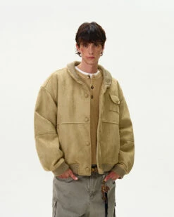 Oversized Suede Bomber Jacket With Button Pocket 23 Oversized Suede Bomber Jacket With Button Pocket -Modern Wear Shop bf4da7d34b9b9b99f22f8b83073ca4ac