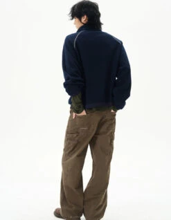 Oversized Contrast-Stitch Quarter Zip Sweatshirt 14 Oversized Contrast-Stitch Quarter Zip Sweatshirt -Modern Wear Shop bff2f6fbfa2a2b7504473a4c603a3b2d