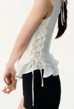 Ruffle Sleeve Button Front Peplum Top -Modern Wear Shop c0058278257b8bdf3d6954cdcb2e4075