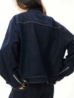 Oversized Contrast Stitch Denim Zip Jacket 21 Oversized Contrast Stitch Denim Zip Jacket -Modern Wear Shop c00d0a7f4ed6d00b2aa6b3dc9500d570