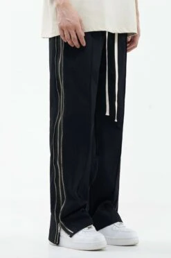 Double Side Zip Straight Pants -Modern Wear Shop c03412f79b5b6b491f4113ac51090613