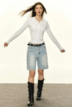 Ribbed Cable Knit Cardigan With Button Front -Modern Wear Shop c0e221fa4ee0ae37476c20d3d871286c