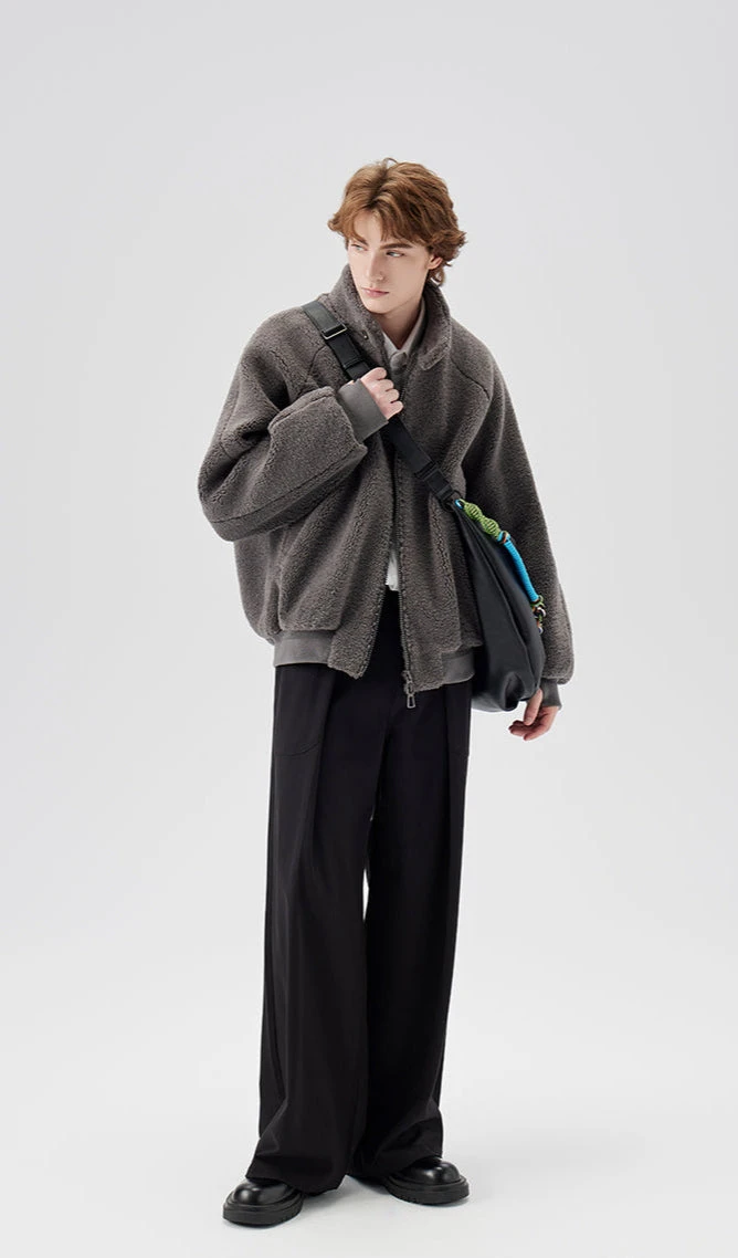 Wide Leg Pleated Trousers With Button Details 13 Wide Leg Pleated Trousers With Button Details - Image 13