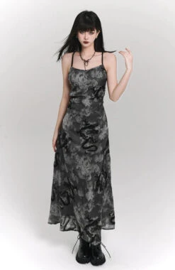 Sleeveless Asymmetrical Hem Floral Dress -Modern Wear Shop c160825be3c6e58ee8c0750bd3662125