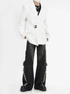 Buckle Detail Oversized Blazer Jacket 30 Buckle Detail Oversized Blazer Jacket -Modern Wear Shop c221f56ceacaaa4056c0378faf47ea4f