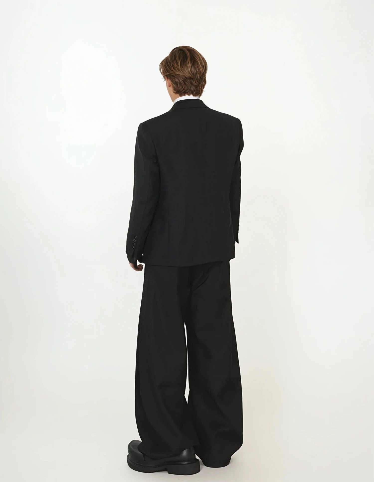 Single-Breasted Tailored Blazer With Notch Lapel And Pockets 9 Single-Breasted Tailored Blazer With Notch Lapel And Pockets - Image 9