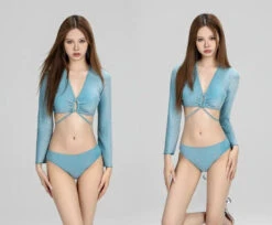 Glitter Knotted Crop Top & Ruched Skirt Set -Modern Wear Shop c2ab0672d9ab0fe44e61b22a83889461