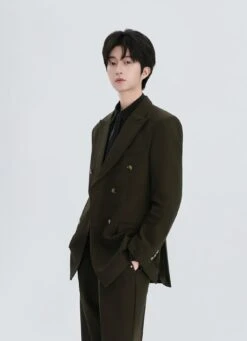 Double-Breasted Oversized Textured Blazer With Peak Lapel -Modern Wear Shop c543ff0f1ef0803f113fd98ac98e2dc2 topaz enhance 2x