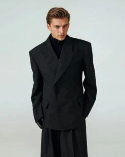 Structured Boxy Double-Breasted Hidden Button Blazer 11 Structured Boxy Double-Breasted Hidden Button Blazer -Modern Wear Shop c54baebff4c55bc52f8a4fac42c2c764