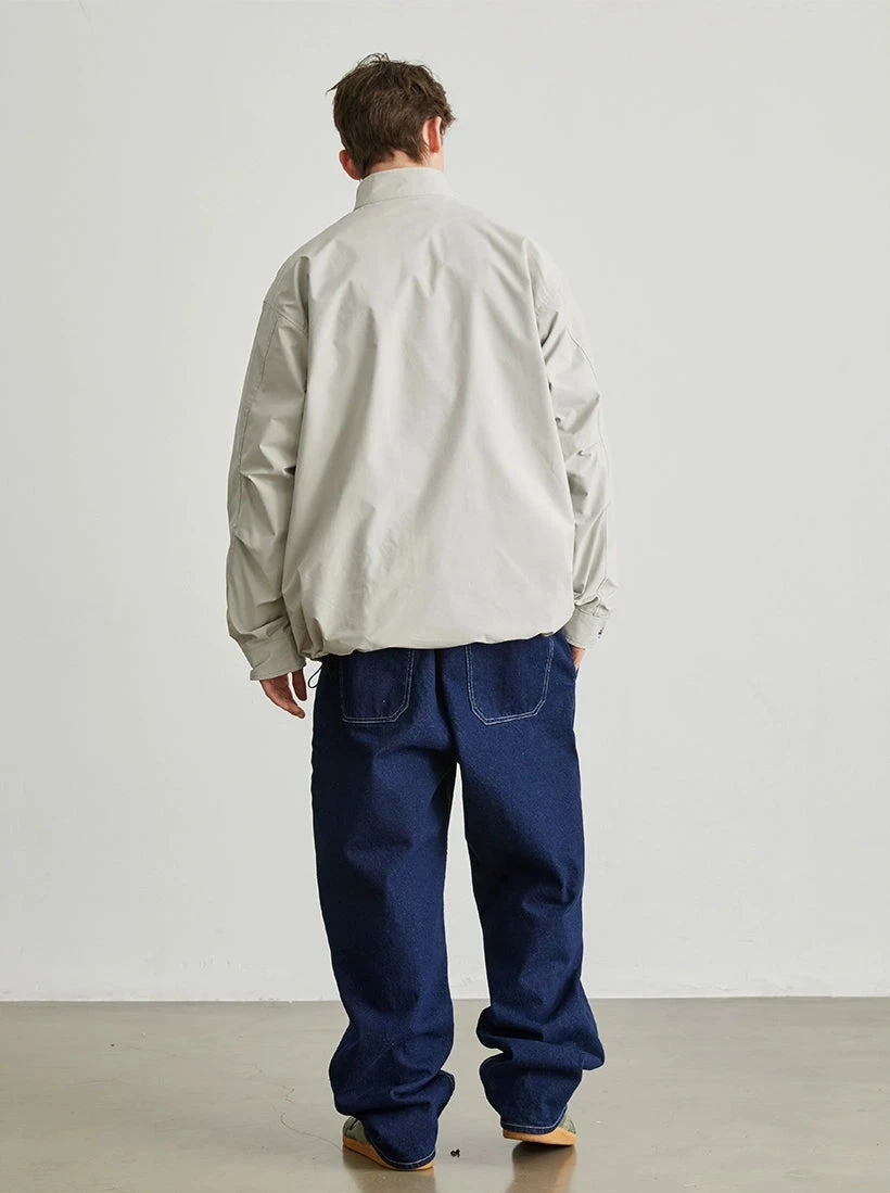 Utility Jacket With Stand Collar And Patch Pockets 6 Utility Jacket With Stand Collar And Patch Pockets - Image 6