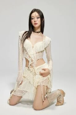 Bohemian Ruffle Swimsuit Cover-Up Skirt Set 18 Bohemian Ruffle Swimsuit Cover-Up Skirt Set -Modern Wear Shop c73feaac7bcf53178f742d4ce88e97c7