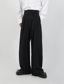 Wide Leg Belted Trousers With Pleat Detail 27 Wide Leg Belted Trousers With Pleat Detail -Modern Wear Shop c7b5c69f237cc19e76de682784864e7d