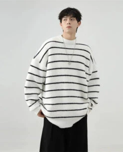 Stripe Oversized Drop Shoulder Knit Sweatshirt 21 Stripe Oversized Drop Shoulder Knit Sweatshirt -Modern Wear Shop c852932e3cd119c12411f37609c4e250 dd2f00bc 3f3d 4687 ae3b 799e443af92b