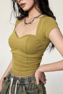 Twist-Back Crop Top With Scoop Neck 23 Twist-Back Crop Top With Scoop Neck -Modern Wear Shop c8b079e471581a90795f3277e6b3cf0b