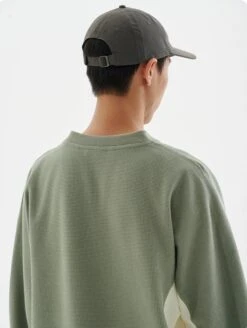 Textured Color Block Crewneck Sweatshirt -Modern Wear Shop c96798311fb5421d2ef2fecb4c94b7e2