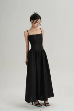 Adjustable Spaghetti Strap Corset Bodice Maxi Dress -Modern Wear Shop ca829b7b833e7de894685e5d52f99652