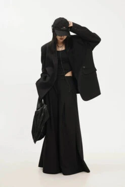 Oversized Single Breasted Blazer With Pocket Detail 22 Oversized Single Breasted Blazer With Pocket Detail -Modern Wear Shop cb8021ee6ef08a98d8be19ed492d0b74