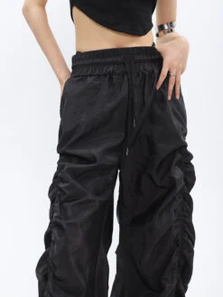 Ruched High-Waisted Jogger Pants -Modern Wear Shop cbd1a391685c81ab18bc03b18433c5a4