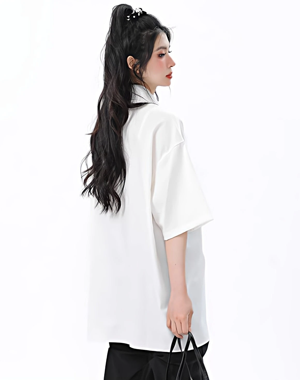 Oversized Button Shirt With Chest Pockets 3 Oversized Button Shirt With Chest Pockets - Image 3