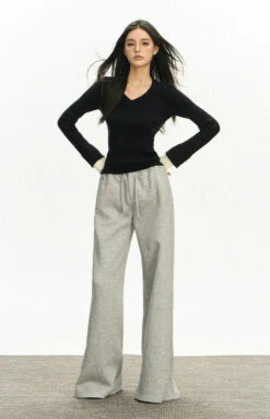 Ribbed V-Neck Two Tone Long Sleeve Knit Top 29 Ribbed V-Neck Two Tone Long Sleeve Knit Top -Modern Wear Shop cd07f00d324992e8f3d7f6de8d6e1671