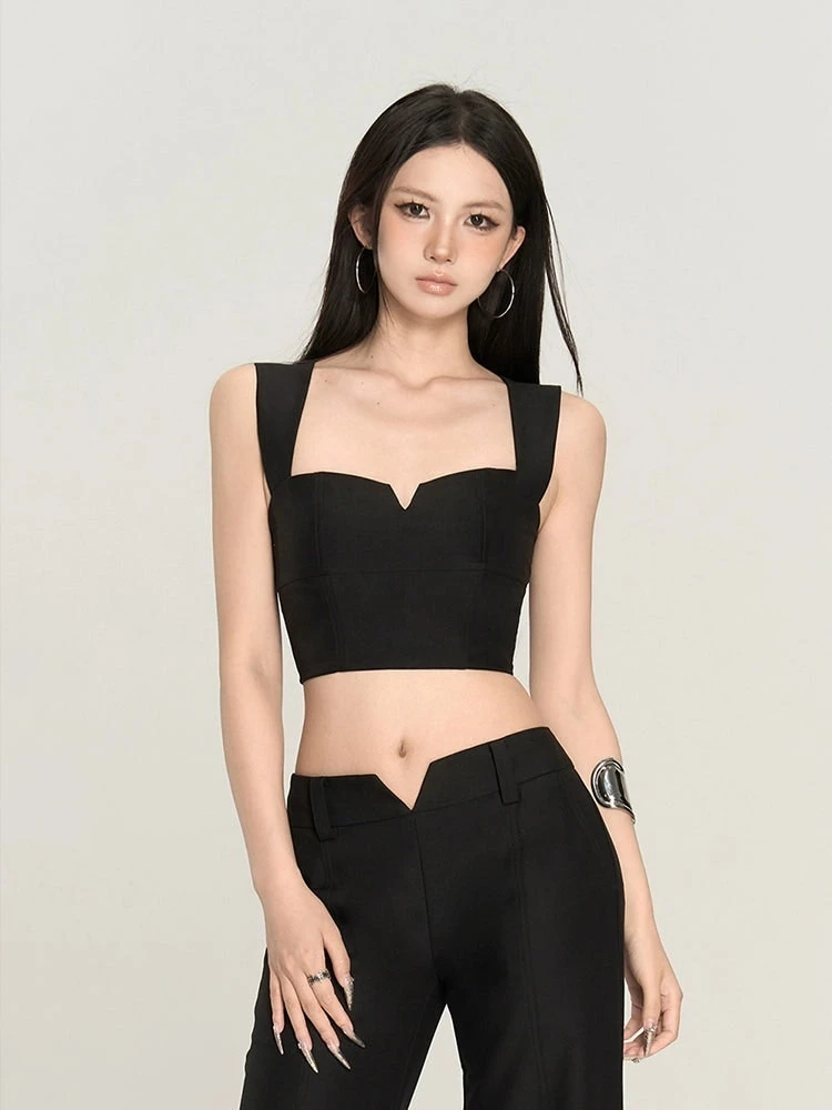 Sleeveless Sweetheart Neckline Extra-Cropped Top 9 Sleeveless Sweetheart Neckline Extra-Cropped Top - Image 9