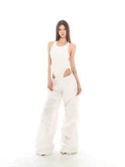 Wide Leg Lightweight Pleated Pants With Elastic Waist -Modern Wear Shop cd7f935a19805af61f167b0135f80022 d89db830 cb38 4ded 8383 367725248c27