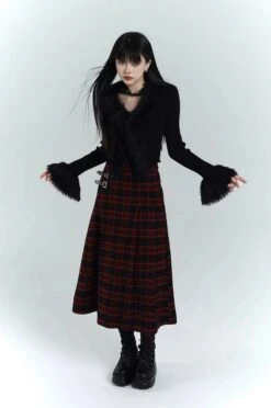 Ribbed Cardigan With Faux Fur Trim Detail -Modern Wear Shop cec5b84dd5bee8b02442fe01e6705df8