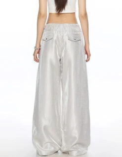 Wide Leg Shimmer Pants With Utility Pockets 16 Wide Leg Shimmer Pants With Utility Pockets -Modern Wear Shop cf2120ecb569fdff50c7cdf29ef0606d