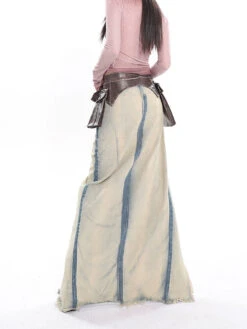 Distressed Trim Denim Patchwork Maxi High Slit Skirt -Modern Wear Shop cff04f6c911ec2f03be6be29cf72cda5 1deab5ec 55f7 40f1 b3be 781c464b6a57