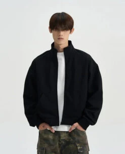 Mock Neck Drop Shoulder Zip Jacket 27 Mock Neck Drop Shoulder Zip Jacket -Modern Wear Shop d00688b1e8e52c559be85fbcff02b03d