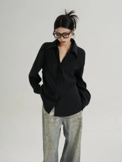 Lace Trim Button-Up Long Sleeve Blouse With Pocket 8 Lace Trim Button-Up Long Sleeve Blouse With Pocket -Modern Wear Shop d0b934194326c6c1dfde0234cfe6b073