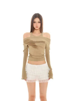 Ruffled Layered Tulle Bloomer Shorts With Bow Detail 32 Ruffled Layered Tulle Bloomer Shorts With Bow Detail -Modern Wear Shop d10193765ecaf19cd5732c448b5ba546