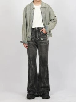 Faded Slim Fit Semi-Flare Denim Jeans -Modern Wear Shop d111e4d8dbe68b8d5668e115028af67d