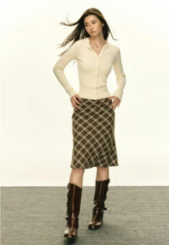 Ribbed Cable Knit Cardigan With Button Front -Modern Wear Shop d12d5a47e42c5741b61923d3b7c32215