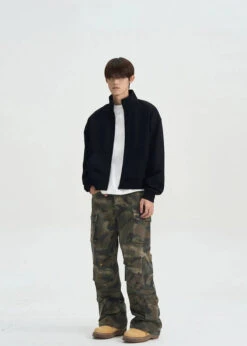 Mock Neck Drop Shoulder Zip Jacket 31 Mock Neck Drop Shoulder Zip Jacket -Modern Wear Shop d198427a36a12e880a7e245e439d1f24