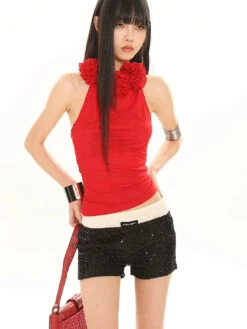 Sleeveless Rosette Mock Neck Tank Top -Modern Wear Shop d26f88c8cb00fff4991207a038069102 70504ac6 dadb 4e36 ad01 7c80ab422824