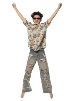 Floral Watercolor Print Oversized Short Sleeve Button-Up Shirt -Modern Wear Shop d27e380e86ef5a0456aa08d52938e15f