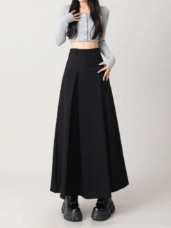 Tiered Pleated Midi Skirt -Modern Wear Shop d453794e1dc292ea8cd2b11c752d9e83