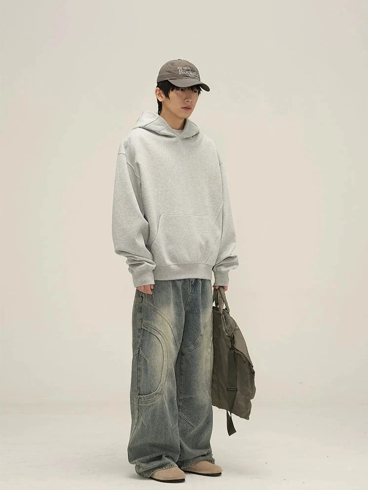 Oversized Paneled Stitch Hoodie 5 Oversized Paneled Stitch Hoodie - Image 5