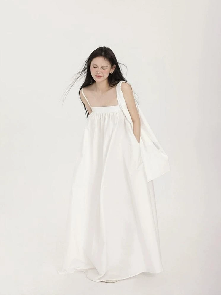 Spaghetti Strap Tent Maxi Dress 2 Spaghetti Strap Tent Maxi Dress - Image 2