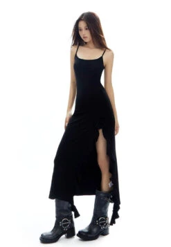 Sleeveless Bodycon Midi Dress With Side-Split Rose Detail 29 Sleeveless Bodycon Midi Dress With Side-Split Rose Detail -Modern Wear Shop d703d594ac90eb7eb03b55b67f731fac