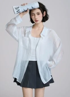 Sheer Floral Tie-Back Long Sleeve Shirt 8 Sheer Floral Tie-Back Long Sleeve Shirt -Modern Wear Shop d83e0f40c28ffea66e15b1df55ab13c8