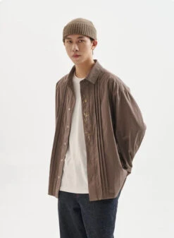Pleated Button Down Long Sleeve Shirt With Embroidery Detail 15 Pleated Button Down Long Sleeve Shirt With Embroidery Detail -Modern Wear Shop d850f555617e9500342c5c53ce7a2339