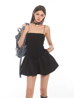 Sleeveless Spaghetti Strap Bubble-Skirt Skater Dress -Modern Wear Shop d8e57b6a2dc037641c3f5e5665cdf8be 927d8973 5a4e 4190 a15a 2cad36cb6cb6