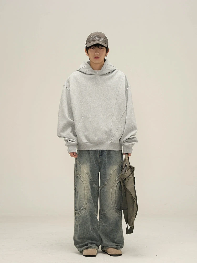 Oversized Paneled Stitch Hoodie 6 Oversized Paneled Stitch Hoodie - Image 6
