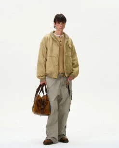 Oversized Suede Bomber Jacket With Button Pocket 30 Oversized Suede Bomber Jacket With Button Pocket -Modern Wear Shop da2688b92172748974ea71153de8a197